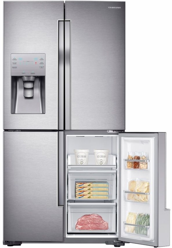 Samsung 23.0 Cu. Ft. Fingerprint Resistant Stainless Steel Counter Depth 4-Door Flex™ Refrigerator 5