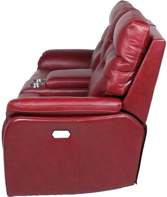 Steve Silver Co.® Fortuna Wine Power Reclining Loveseat with Console-4