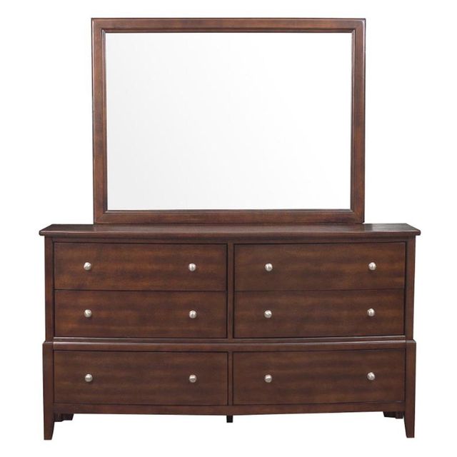 Homelegance Cherry Loft Dresser and Mirror-0