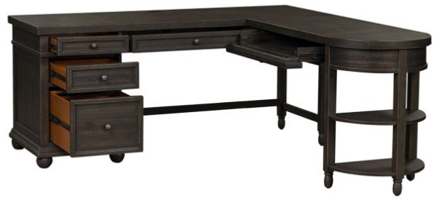 Liberty Furniture Harvest Home Black Desk-2