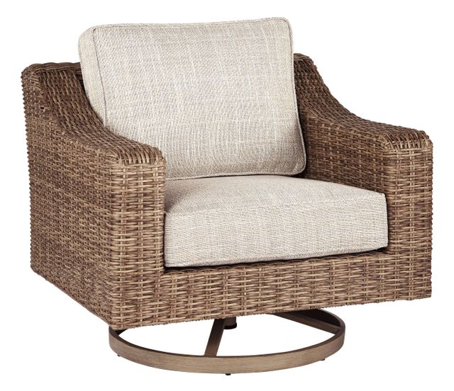 Signature Design by Ashley® Beachcroft Beige Swivel Lounge Chair 2