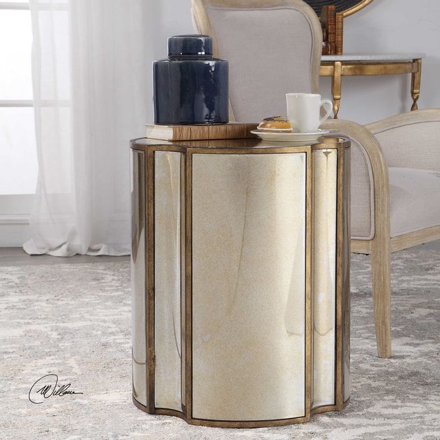 Uttermost® Harlow Brass Accent Table 3