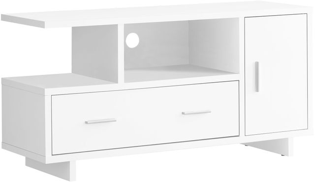 Monarch Specialties Inc. White 48" TV Stand