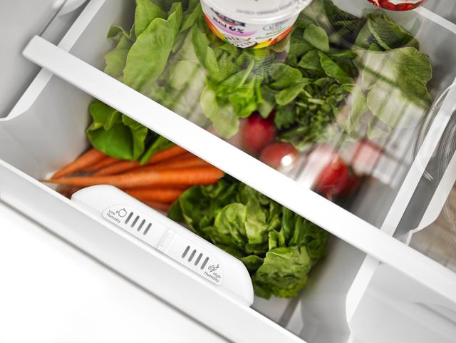 Amana® 18.2 Cu. Ft. Monochromatic Stainless Steel Top Freezer Refrigerator 6