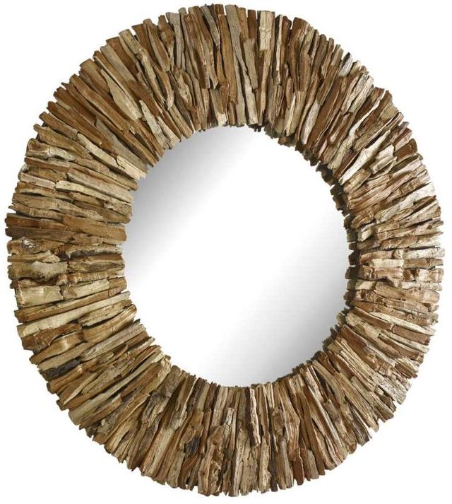 Uttermost® Teak Branch Natural Round Mirror | Bob Mills Furniture