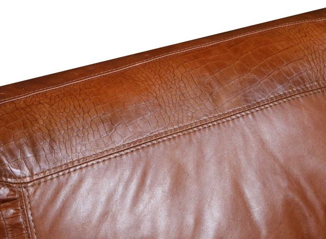 USA Premium Leather Furniture 4955 Saddle Glove All Leather Loveseat-2