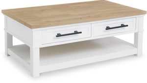 Signature Design by Ashley® Ashbryn Natural/White Coffee Table
