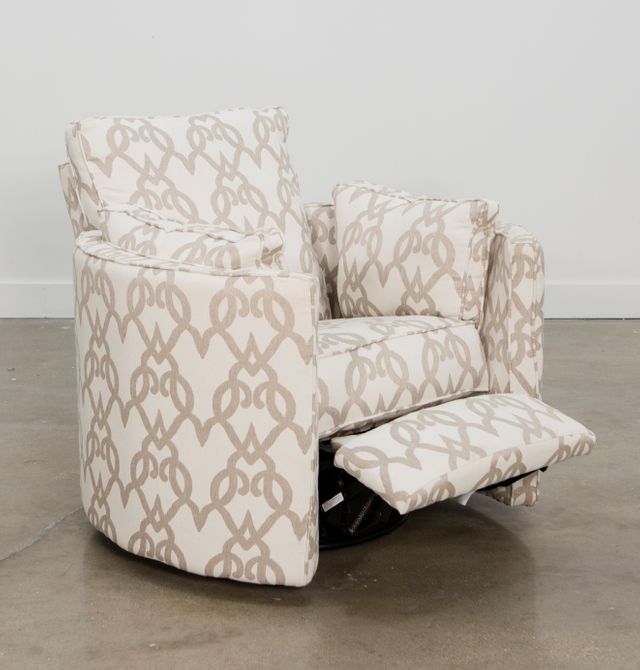 Klaussner® Ryder Tikal Pebble Reclining Swivel Chair-1
