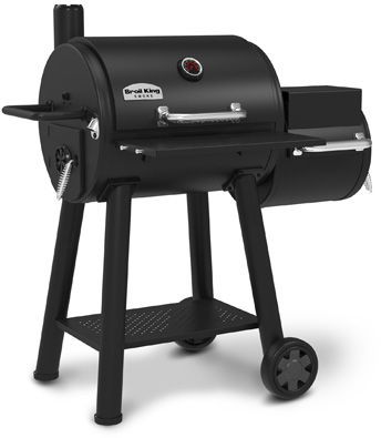Broil King® Regal™ Charcoal Offset 400 Series 26" Free Standing Grill-Black 1
