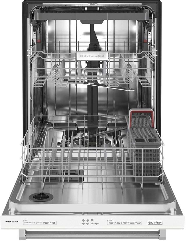 KitchenAid® 24" White Top Control Built In Dishwasher-2