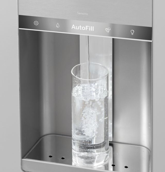 Café™ 27.4 Cu. Ft. Platinum Glass Smart French Door Refrigerator 8