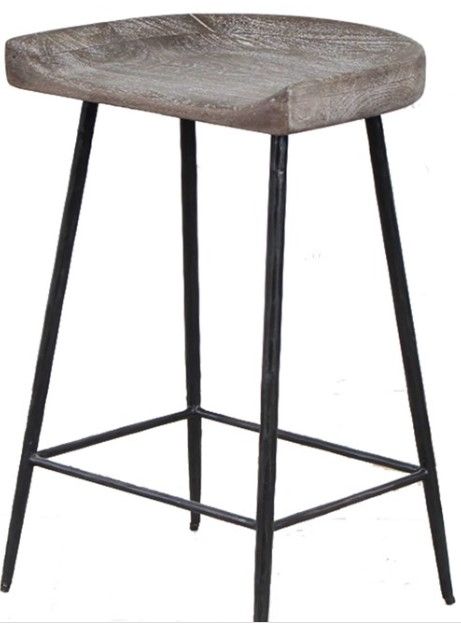 Uttermost® Carnival Iron Round Counter Stool