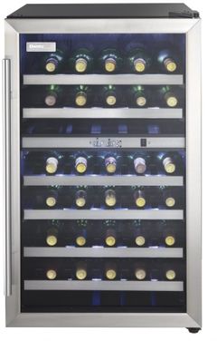 Refroidisseur à vin autoportant de 18 po Danby® Designer de 38 bouteilles - Acier inoxydable *S44