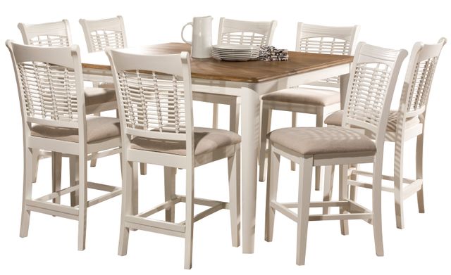 Hillsdale Furniture Bayberry 9-Piece White/ Dining Set -0