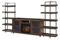 Signature Design by Ashley® Starmore Brown/Gunmetal 3-Piece Entertainment Center with Fireplace