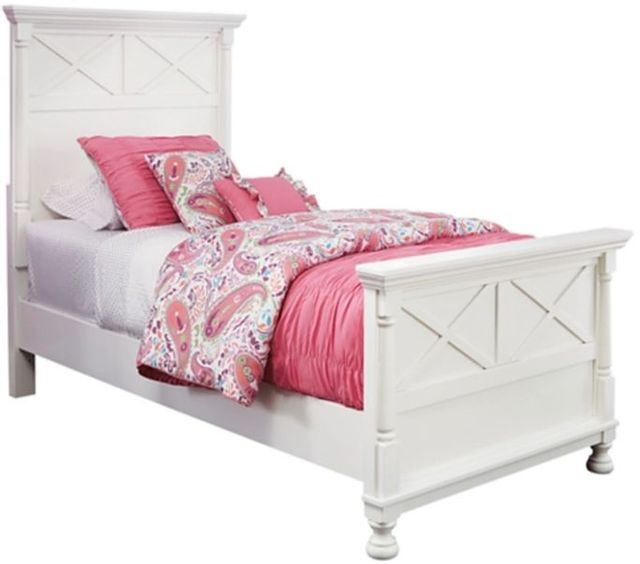 Signature Design by Ashley® Kaslyn White Twin Youth Panel Bed 0