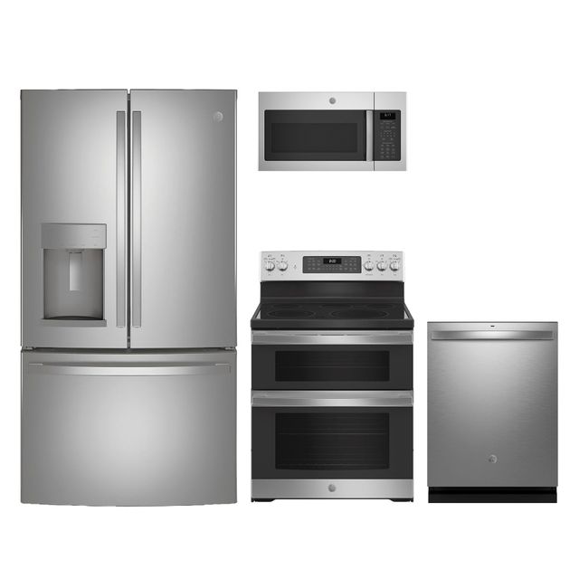 GE 4 Piece Stainless Steel Kitchen Package-0