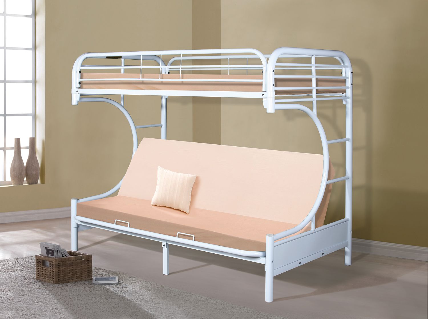 Donco Trading Company C-Shape Futon Bunk Bed