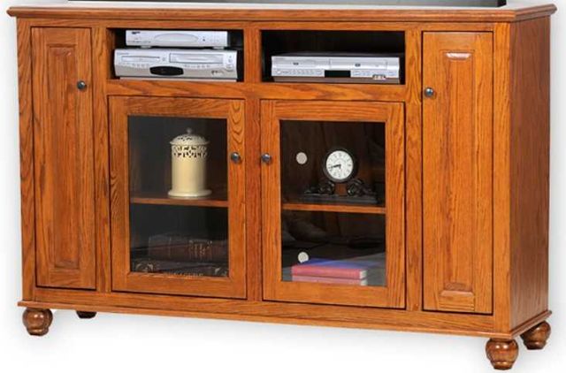 American Heartland Manufacturing Oak 68" Tall Deluxe TV Stand