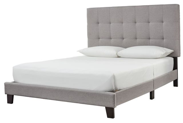 Signature Design by Ashley® Adelloni Gray Queen Upholstered Bed 1
