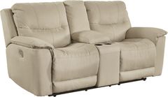 Signature Design by Ashley® Next-Gen Gaucho Latte Power Reclining Loveseat with Console