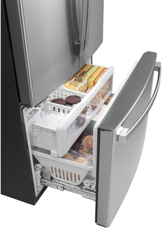GE® 23.1 Cu. Ft. Fingerprint Resistant Stainless Steel Counter Depth French Door Refrigerator (S/D) 4