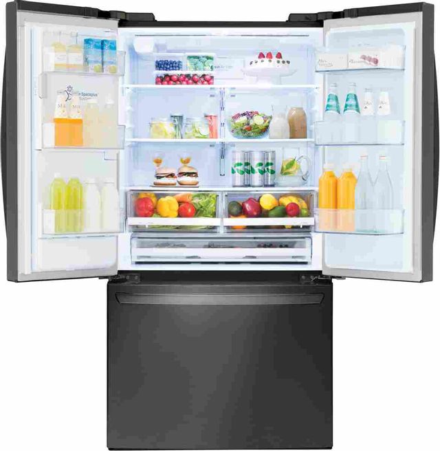 LG 26.2 Cu. Ft. PrintProof™ Black Stainless Steel French Door Refrigerator 2