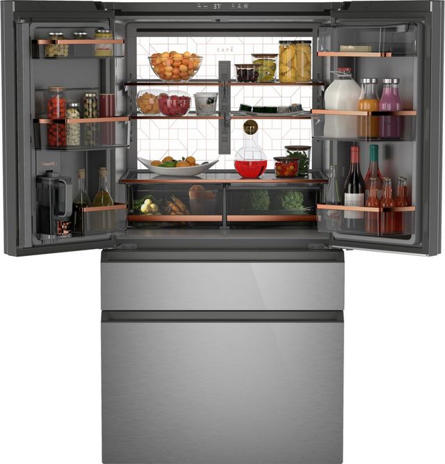 Café™ 28.7 Cu. Ft. Platinum Glass French Door Refrigerator -2