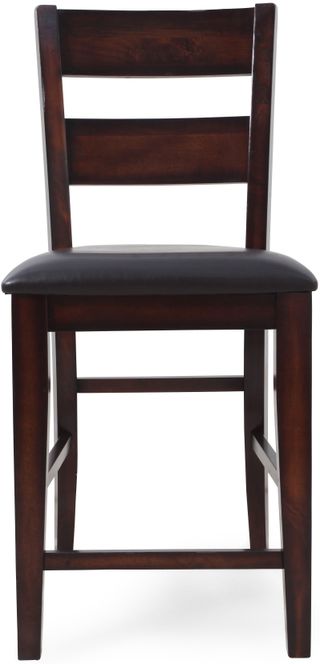 Crown Mark Maldives Dark Faux Leather Counter Height Chair
