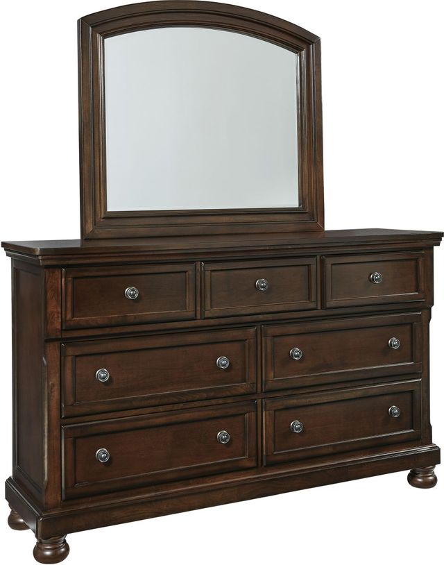 Millennium® by Ashley® Porter Rustic Brown Dresser and Mirror Set