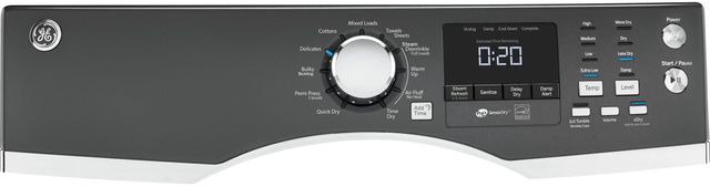 GE® Front Load Electric Dryer-Diamond Gray 1