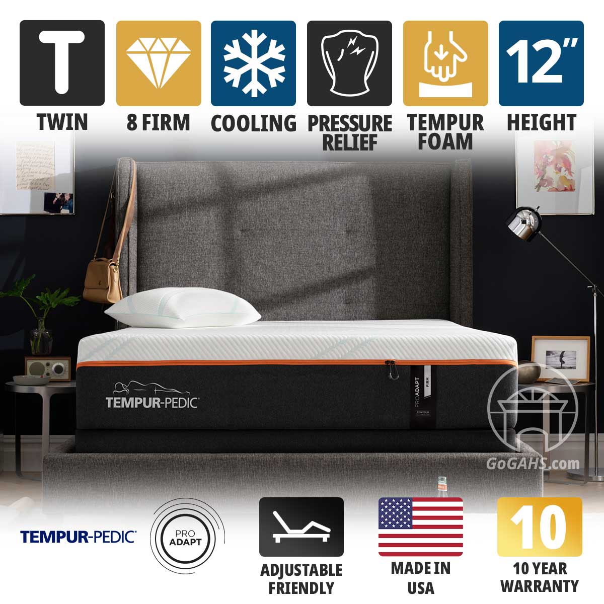 TEMPUR-Pedic ProAdapt® Firm 12" Twin Mattress