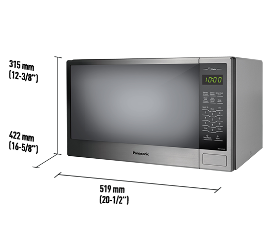 Panasonic Genius® 1.3 Cu. Ft. Stainless Steel Countertop Microwave 2