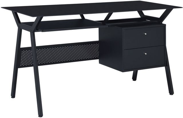 Coaster® Weaving Black 2-Drawer Computer Desk-0