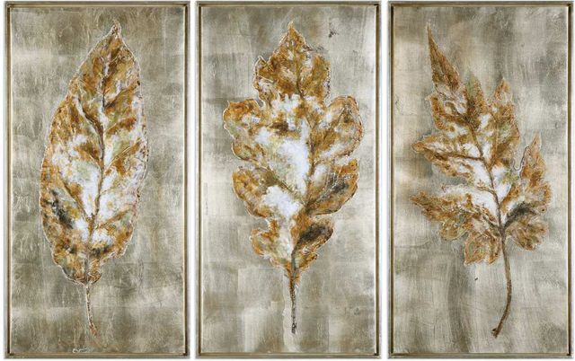 Uttermost® by Grace Feyock Champagne Leaves Gold Art-0