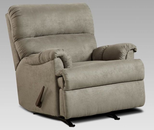 Affordable Furniture Sensations Grey Chaise Rocker Recliner