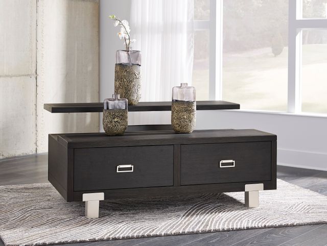 Signature Design by Ashley® Chisago Black Lift-Top Coffee Table 8