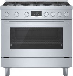 Bosch 800 Series 36" Stainless Steel Industrial Style Natural Gas Range