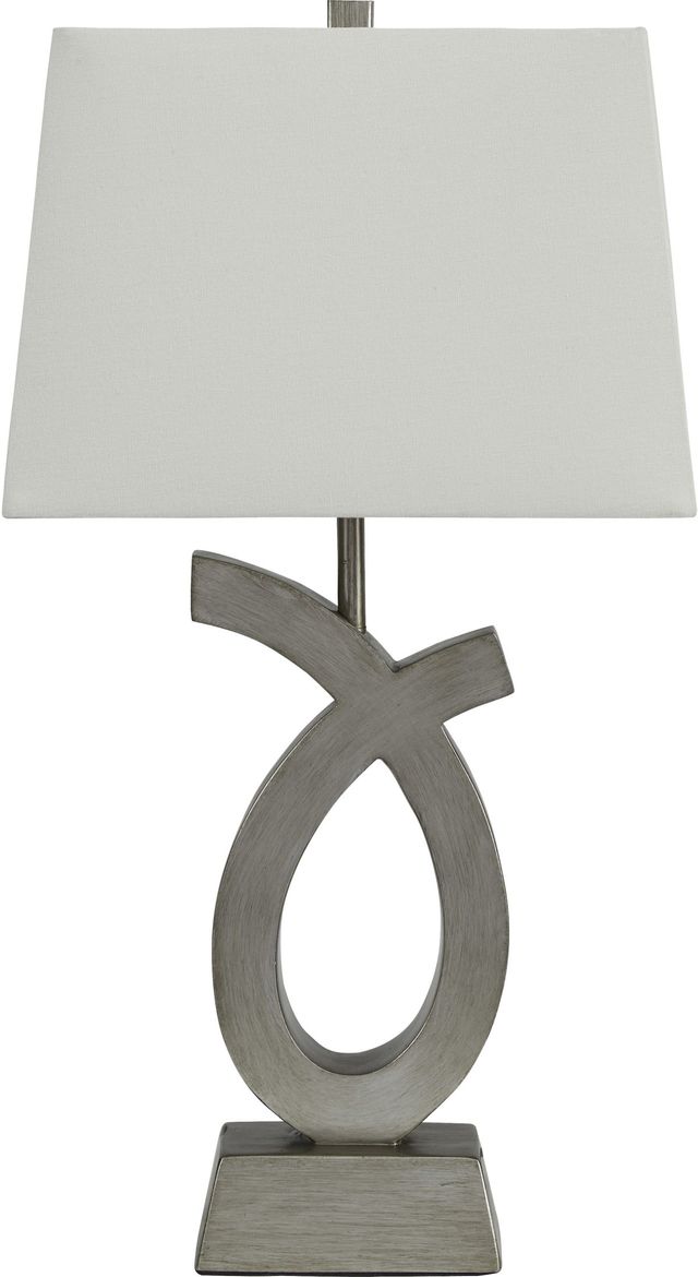 Signature Design by Ashley® Amayeta 2-Piece Silver Table Lamp Set 2