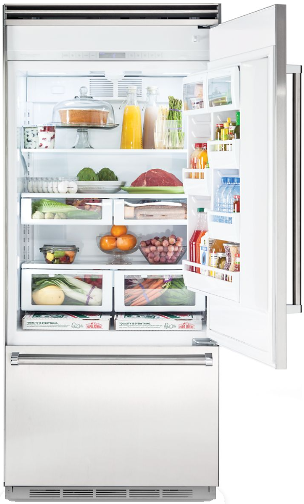 Viking® Professional 5 Series 20.4 Cu. Ft. White Built-In Bottom Freezer Refrigerator 2