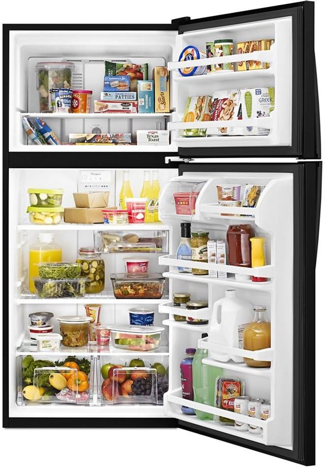 Whirlpool® 18.3 Cu. Ft. Black Freestanding Top Freezer Refrigerator-2