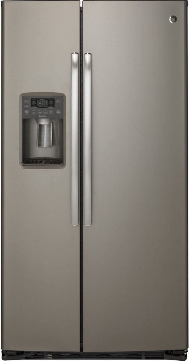 GE Profile™ 21.94 Cu. Ft. Slate Counter-Depth Side-By-Side Refrigerator
