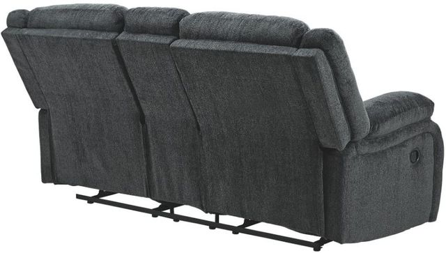 Signature Design by Ashley® Draycoll Slate Reclining Loveseat with Console-1