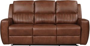 Bassett® Furniture Club Level Aberdeen Chestnut Motion Sofa with Power 