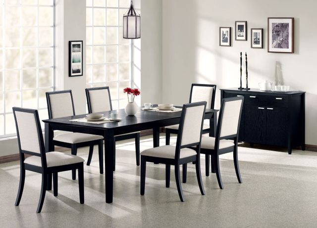Coaster® Louise Black Dining Table 2