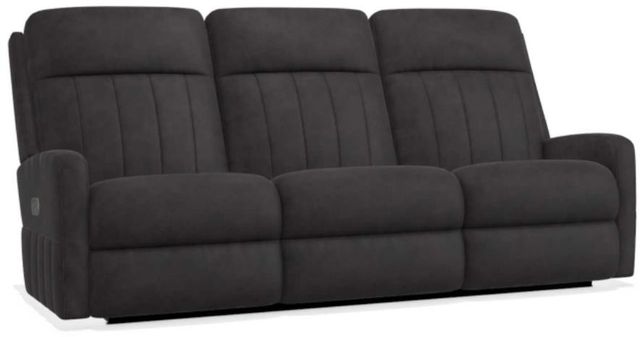 La-Z-Boy® Finley Pewter Leather Power Wall Reclining Sofa