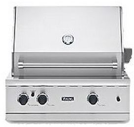 Viking 300 Series 30" Built In Grill-Stainless Steel