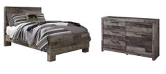 Benchcraft® Derekson 4-Piece Multi Gray Full Panel Bed Bedroom Set