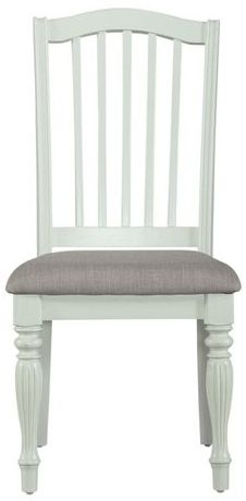 Linerty Furniture Cumberland Creek Nutmeg/White Slat Back Side Chair - Set of 2-1
