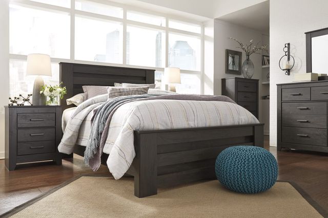 Signature Design by Ashley® Brinxton Charcoal Nightstand 5